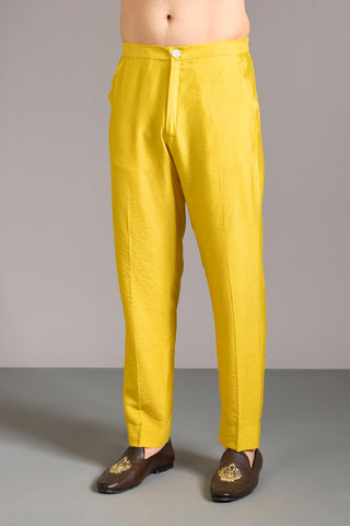 Yellow sequin kurta set