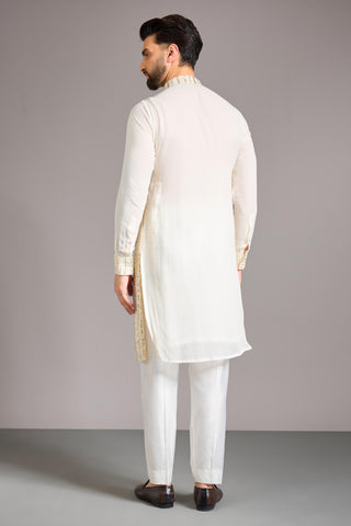 Ivory sequin kurta set