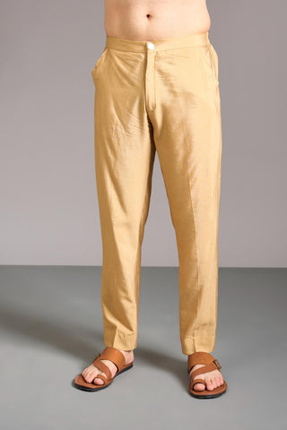 Gray to gold shaded kurta set