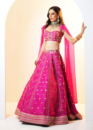 Rania hot pink lehenga set