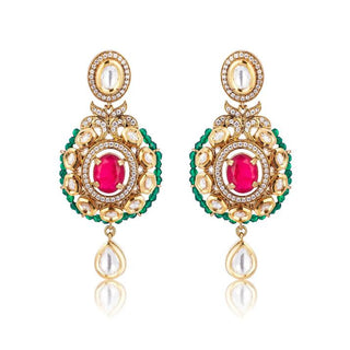 Earrings for Indian Weddings – Red Raanisa by Amraani