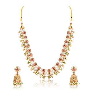 Moti Haar Set for Indian Weddings – Pink Rajnidhi by Amraani