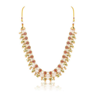 Moti Haar Set for Indian Weddings – Pink Rajnidhi by Amraani