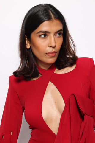 Jumpsuit Contemporary Wear - Red cut out by Essé