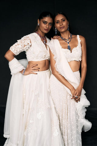 Ivory elegance icon lehenga set