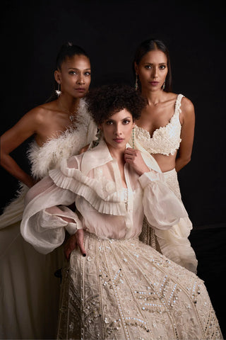 Ivory donna icon lehenga set