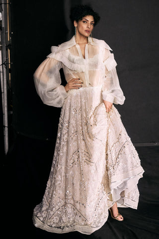 Ivory donna icon lehenga set