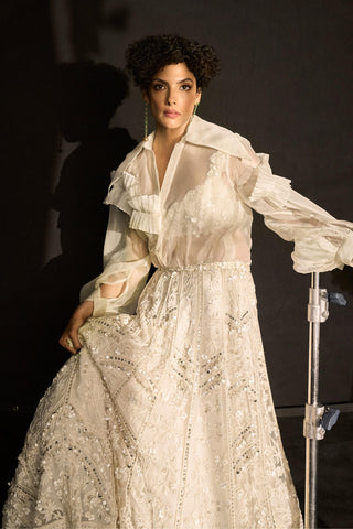 Ivory donna icon lehenga set