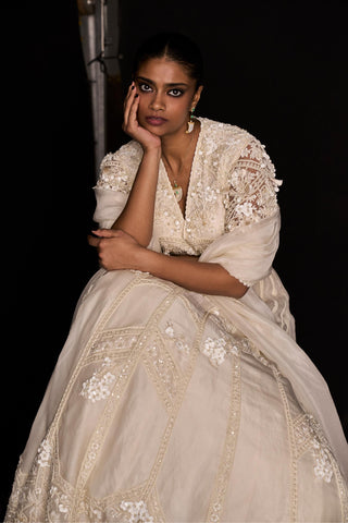 Ivory elegance icon lehenga set