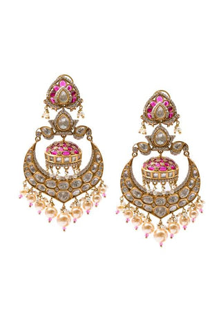 Earrings for Indian Weddings – Red Ruhani by Amraani