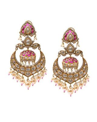 Earrings for Indian Weddings – Red Ruhani by Amraani