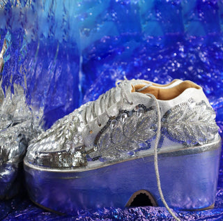 Snowflake luxe silver shoes