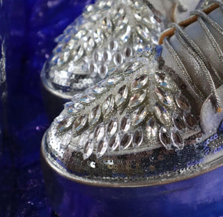 Snowflake luxe silver shoes