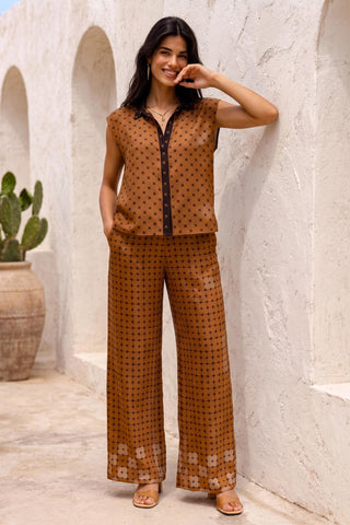 Co-Ord Set for Stylish Occasions – Brown Sandbar Chic by Nautanky