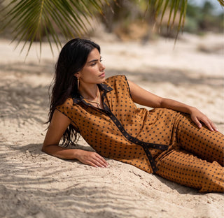 Co-Ord Set for Stylish Occasions – Brown Sandbar Chic by Nautanky