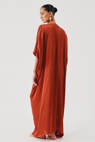 Kaftan for Contemporary Wear – Orange Regal by Aroka