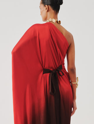 Dress for Contemporary Wear – Red Burning Crimson by Aroka