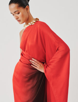 Dress for Contemporary Wear – Red Burning Crimson by Aroka