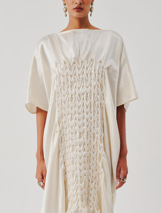 Dress for Contemporary Wear – Ivory Coral by Aroka