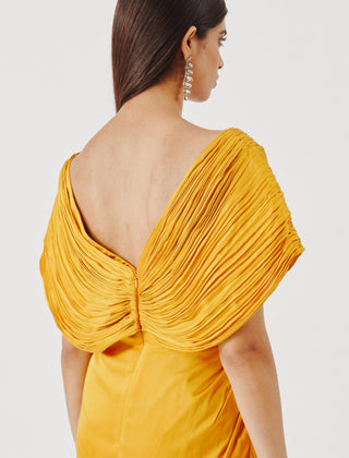 Gown for Indian Wedding – Yellow Golden Glow by Aroka