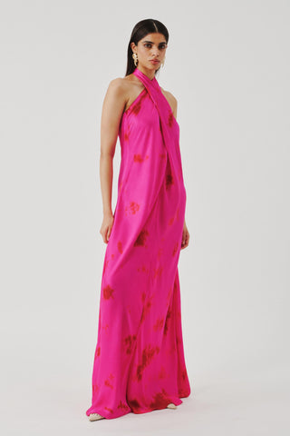 Halter Dress for Contemporary Wear – Pink Bellarose by Aroka