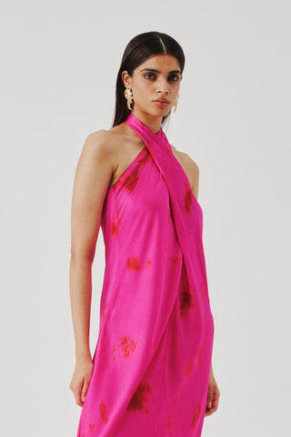 Halter Dress for Contemporary Wear – Pink Bellarose by Aroka