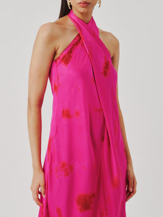 Halter Dress for Contemporary Wear – Pink Bellarose by Aroka