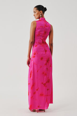 Draped Dress for Contemporary Wear – Pink Kiara by Aroka