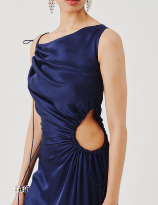 Cut out dress for Contemporary Wear – Blue Selene by Aroka