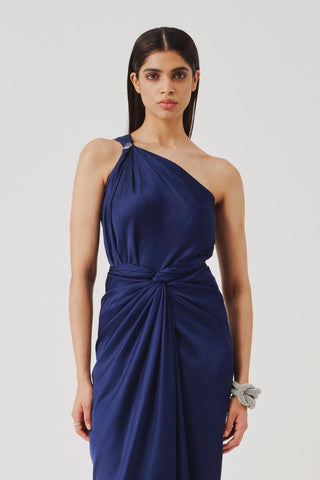 Sarong dress for Contemporary Wear – Blue Drape by Aroka