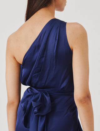 Sarong dress for Contemporary Wear – Blue Drape by Aroka