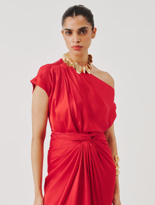 Renaissance Blouse for Contemporary Wear – Red by Aroka