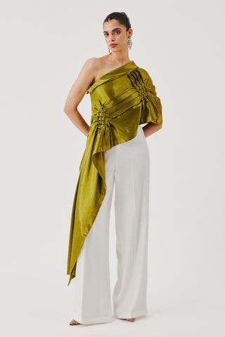 Top for Contemporary Wear – Green Pisa by Aroka