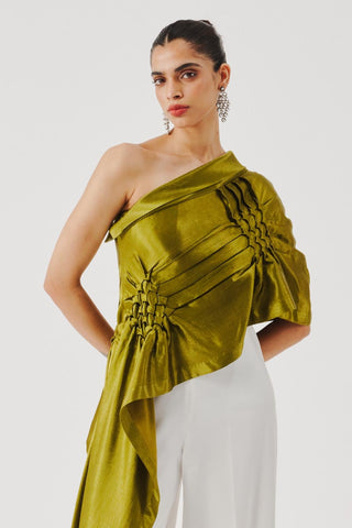 Top for Contemporary Wear – Green Pisa by Aroka