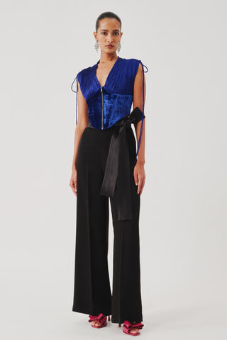 Blue corset top for Contemporary Wear – Veronica Edition by Aroka