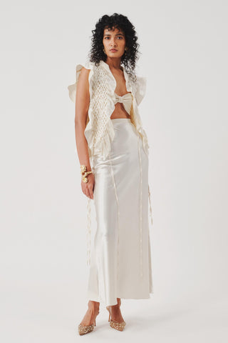 Bandeau top for Contemporary Wear – Ivory Mystery by Aroka