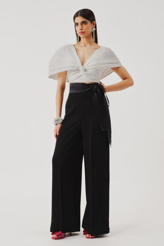 Crop top for Contemporary Wear – White Eden by Aroka