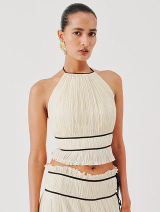 Amour top for Contemporary Wear – White Amour by Aroka