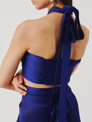 Blue halter top for Contemporary Wear – Hope Edition by Aroka