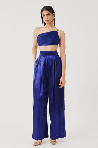 Blue pants for Contemporary Wear – Boulevard Edition by Aroka