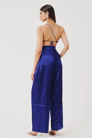 Blue pants for Contemporary Wear – Boulevard Edition by Aroka