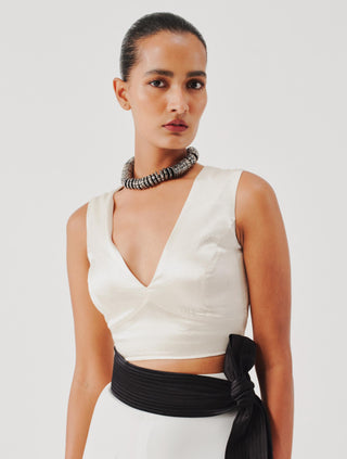 Clouds blouse for Contemporary Wear – Ivory Canopy by Aroka