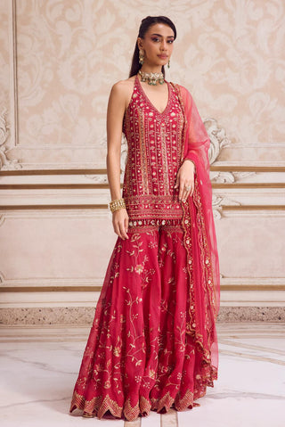 Kurta and Sharara Set for Contemporary Wear – Halter Kurta & Sharara by Sanya Gulati