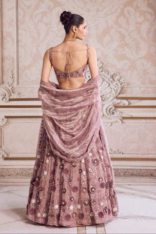 Lehenga Set for Indian Weddings – Pink Rose Blouse by Sanya Gulati