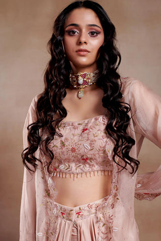 Jacket Set for Contemporary Wear - Herbs Lips Edit by Shasha Gaba