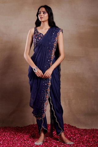 Saree Set for Indian Wedding - Fiona Evening Edit by Shasha Gaba