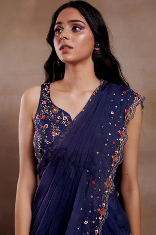 Saree Set for Indian Wedding - Fiona Evening Edit by Shasha Gaba