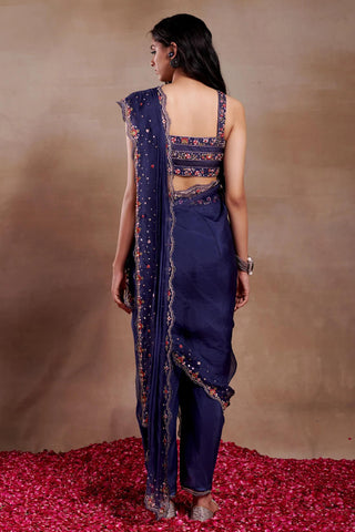 Saree Set for Indian Wedding - Fiona Evening Edit by Shasha Gaba