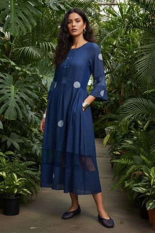 Dress Contemporary Wear - Blue Moonseed by The Loom Art