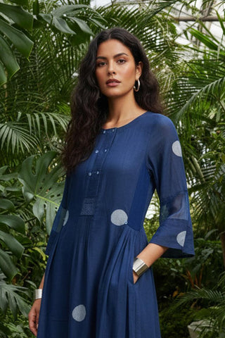 Dress Contemporary Wear - Blue Moonseed by The Loom Art